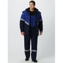 Костюм зимний Эксперт-Антистат МВО (тк.Смесовая,245) п/к, т.синий/васильковый, 64-66/182-188, 87468135 Факел