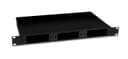 Кросс бокс оптический 19" 1U на 3 адаптерные панели Cabeus (FO-19-3FP-BK)