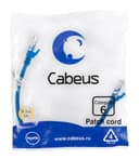 Патч-корд UTP, категория 6, 0.3 м, неэкранированный, синий Cabeus PC-UTP-RJ45-Cat.6-0.3m-BL
