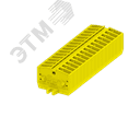 Клемма TB 1-1 бок. подключение с крепеж. фланцами, сечение 2,5 мм. кв., желтый.