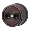 Розетка Лизетта RJ45 информационная двойная, пластик, цвет Медный Век Bironi