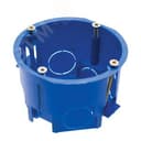 Подрозетник с лапками для полых стен, синий, EBX20-02-2