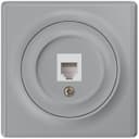 Розетка компьютерная 1-м СП Florence RJ45 кат.5E механизм сер. (1E20701302) OneKeyElectro 2172839