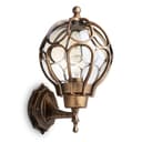 Светильник садовопарковый Feron PL3801 круглый на стену вверх 60W 230V E27 черное золото 11350