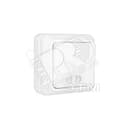 Олимп Выключатель двухклавишный с подсветкой белый наружный О0123 Универсал