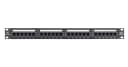 Коммутационная панель Folan 19", 1U, 24 порта, Кат.5e, неэкранированная, черная Folan FC-URP-24-UD2