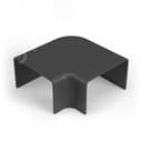 Поворот на 90 градусов 16х16 черный (4 шт/комп)