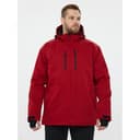 Куртка демисезонная утеплённая влагонепроницаемая MILTON2 из полиэстера и эластана, красная, размер M