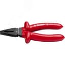 Плоскогубцы "ЭЛЕКТРИК" комбинированные, диэлектрические, высоковольтные до ~1000В, маслобензостойкая рукоятка, 180мм, Мастер