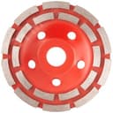 Диск алмазный шлифовальный, посадочный диаметр 22.2 мм, сегментный, двойной ряд 125 мм