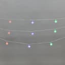 Гирлянда светодиодная Снежинки большие 5м 20LED IP20 прозрачный провод свечение мульти RGRB мигание 230В NEONNIGHT 304024