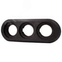 ЛизеттаРамка 3 постовая, накладной монтаж, цвет Угольно-черный