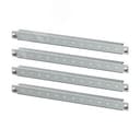 Горизонтальные дверные рейки для навесных корпусов, ширина одностворчатой или левой створки двустворчатой двери 400 мм, 4 шт.