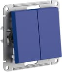 Переключатель 2-кл. AtlasDesign (сх. 6/2) 10AX механизм аквамарин SE ATN001165