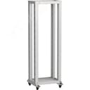 Стойка двухрамная на роликах LINEA F 47U 600х600мм серая