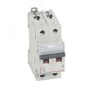 Выключатель автоматический двухполюсный 2А D DX3 6kA/10kA Legrand Euro