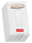 Розетка RJ45 1 порт кат.5e белая NIKOMAX (NMC-WO1UD2-FT-ST-WT)