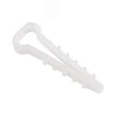 Дюбель-хомут нейлоновый прямоугольный 5-10 мм     белый упаковка 100 шт., REXANT