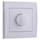 RAIN Диммер 800Вт белый с боковой вставкой хром