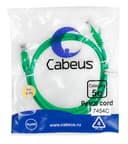 Патч-корд медный U/UTP кат.5е (1м) LSZH (зеленый) Cabeus (PC-UTP-RJ45-Cat.5e-1m-GN-LSZH)