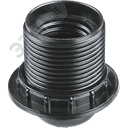 Патрон люстровый Е27 карболитовый с кольцом черный