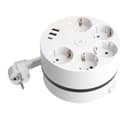 HM105101 Удлинитель 5местный сз 3x1мм2 25м 250В 16А 2USB С 5V 31А серия Comfort белый 49591