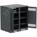 Шкаф LINEA B (пустой) 1350х1200х950мм двустворчатая металлическая дверь черный