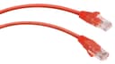 Патч-корд UTP, категория 5e, 1 м, неэкранированный, красный Cabeus PC-UTP-RJ45-Cat.5e-1m-RD
