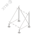 Опорная конструкция для установки солнечной панели/коллектора TECHNORAPTOR STEELFOOT КМ-профиль