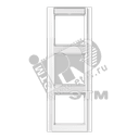 Рамка 3 поста с полем для надписи белая