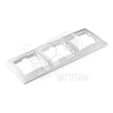 Рамка 3 поста Севиль горизонтальная белая UNIVersal