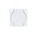 VIOLA Розетка с/з с крышкой керамика белый (12шт/144шт)