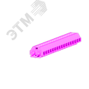 Клемма TB 2-2 с бок. подключ. с крепеж.фланцами, сечение 1,5 мм. кв., розовая