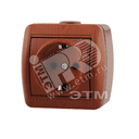 Ната Розетка с заземлением керамика вишня