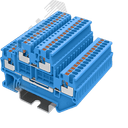 Клемма TP 2-уровневая, сечение 1,5 мм. кв., синяя