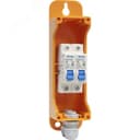 Коробка HS-1655-2SB(с 2-мя автоматическими выключателеми ) IP67 RAL 1033 ЭЛКА (коробки)