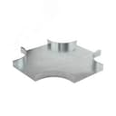 Ответвитель DPX Х-образный горизонтальный 200х35, в комплекте с крепежными элементами и соединительными пластинами, необходимымидля монтажа, горячеоцинкованный