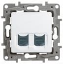 Розетка двойная RJ-45 кат. 6 UTP Etika Legrand (672254)