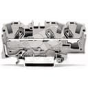 Клемма трехпроводная проходная 0.5-6(10)мм.кв. на DIN рейку 2006-1301 WAGO