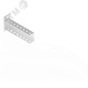 Консоль легкая 60х40 L150 s=2,5 оцинкованное П(U)-образная СОЭМИ