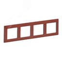 Valena LIFE Рамка 4 поста терракот универсальная