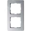 Рамка G-Flex 2-постовая, цвет Алюминий Jasmart