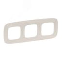 Valena ALLURE Рамка 3 поста слоновая кость универсальная