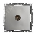 Розетка телевизионная 1-местная (механизм), 75 Ом, 5-862МГц, Катрин, серебро