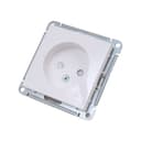 Розетка 1-м СП W59 16А IP20 без заземл. защ. шторки механизм бел. SE RS16-151-1-86