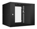 Шкаф телеком. наст. 19" 9U, серия LIGHT разборный, дверь стекло, (черный) Cabeus WSC-05D-9U55/45-BK