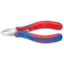 Бокорезы для электромеханика с пружиной резка - мягкая проволока 3мм проволока средней твердости 23мм твердая проволока 15мм рояльная струна (HRC 59) 06мм L=125мм чёрные 2-компонентные рукоятки