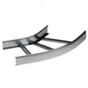 Угол горизонтальный 45 градусов 100x400 R-600, лонжерон 1,5 мм,  в комплекте с крепежными элементами и соединительными пластинами, необходимыми для монтажа