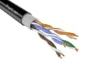 Кабель парной скрутки для СКС и IP-сетей имеет 4 пары жил диаметром 0,52 мм (24 AWG), категория 5e ParLan U/UTP Cat5e PVC/PE 4х2х0,52 Паритет (100м)