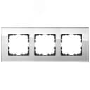 Рамка 3-постовая, стекло White Glass